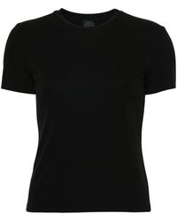 Pinko - | T-shirt logo ricamato | female | NERO | S - Lyst