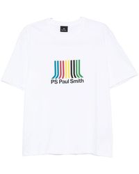 Paul Smith - Stripe-Print Organic Cotton T-Shirt - Lyst