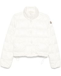 Moncler - Crop Down Jacket With Drawstring - Lyst