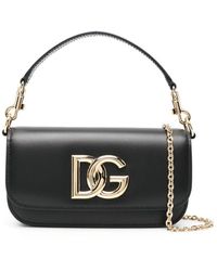 Dolce & Gabbana - Borsa A Tracolla Con Placca Dg - Lyst