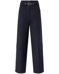 Pinko - Wool-Cotton Blend Trousers - Lyst