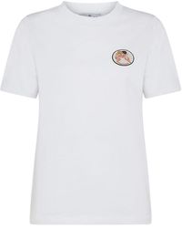 Fiorucci - | T-shirt in cotone con stampa angeli | female | BIANCO | S - Lyst