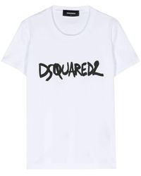 DSquared² - | T-shirt con logo | female | BIANCO | S - Lyst