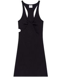 Courreges - Fitted Dress With Unique Twist Detail - Lyst