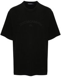 Dolce & Gabbana - | T-shirt stampa logo | male | NERO | 50 - Lyst