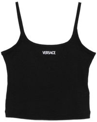 Versace - Top With Logo - Lyst