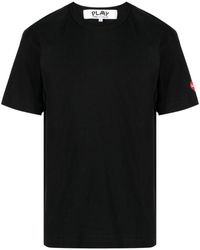 COMME DES GARÇONS PLAY - T-shirt con applicazione - Lyst