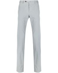 PT Torino - | Pantaloni in cotone stretch con piega stirata | male | GRIGIO | 56 - Lyst