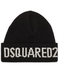 DSquared² - Wool Knitted Hat - Lyst