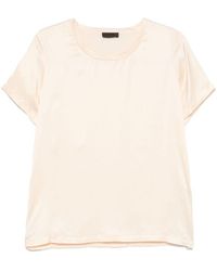 Liu Jo - Crew-Neck Blouse With Short Sleeves - Lyst