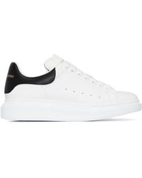 McQueen - 'Oversize' Calfskin Leather Sneakers With Contrast Heel - Lyst