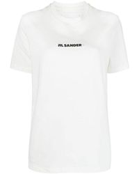 Jil Sander - Cotton Crew Neck T-Shirt - Lyst
