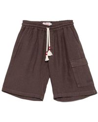 Mc2 Saint Barth - Linen 'Marseille' Shorts - Lyst