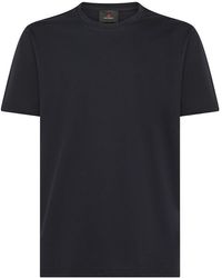 Peuterey - | T-shirt in cotone con logo ricamato | male | BLU | XL - Lyst