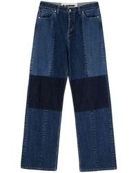 Jil Sander - | Jeans con design patchwork | male | BLU | 30 - Lyst