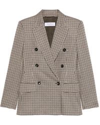 Max Mara - Giacca Blazer Eccelso Doppiopetto Tartan Con Tasche - Lyst