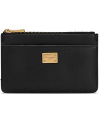 Dolce & Gabbana - Card Holder With Zip And Tag - Lyst