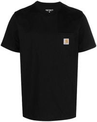 Carhartt - Pocket Logo-Patch T-Shirt - Lyst