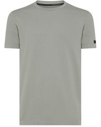 Rrd - | T-shirt in cotone a maniche corte con logo | male | GRIGIO | 52 - Lyst