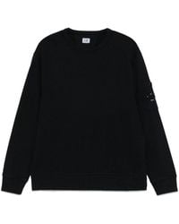 C.P. Company - Logo Cotton Crewneck Sweatshirt - Lyst