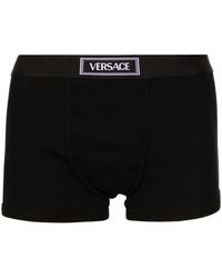 Versace - Boxer con banda logo - Lyst