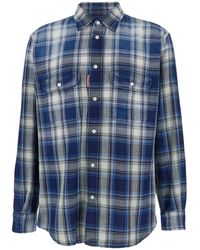 DSquared² - Camicia A Quadri - Lyst