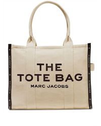 Marc Jacobs - | Borsa grande 'The Jacquard tote bag' in cotone | female | BEIGE | UNI - Lyst