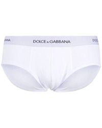 Dolce & Gabbana - Slip con logo - Lyst