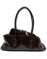 The Attico - Chocolate 'La Passeggiata Medium' Shoulder Bag - Lyst