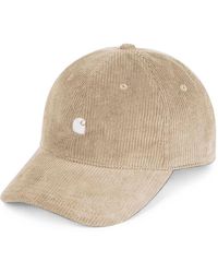 Carhartt - Cappello Da Baseball A Coste Con Logo Bianco - Lyst