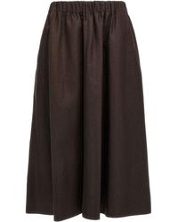 Brunello Cucinelli - 100% Linen Skirt - Lyst