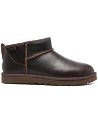UGG - Chestnut Calf Leather Ankle Boots - Lyst