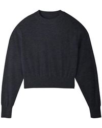 Jacquemus - Fitted Dark Merino Wool Blend Sweater - Lyst