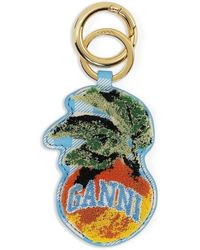 Ganni - Apple-Shaped Keychain - Lyst