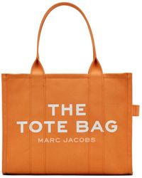 Marc Jacobs - | Borsa grande 'The Tote Bag' in cotone | female | ARANCIONE | UNI - Lyst
