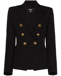 Balmain GIACCA DOPPIO PETTO - Nero