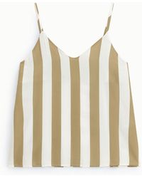 Dixie - Top A Righe Con Spalline Sottili E Scollo A V - Lyst