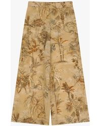 Dixie - Pantalons Palazzo Imprimés Taille Haute - Lyst