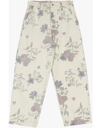 Dixie - Pantaloni Ampi A Vita Alta Stampati - Lyst