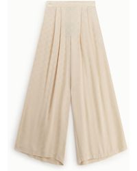 Dixie - Pantaloni Palazzo Stampa Pois Vita Alta - Lyst