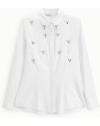 Dixie - Camicia Applicazioni Gioiello E Colletto Classico - Lyst