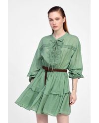 Dixie - Abito Corto Con Maniche A 3/4 - Lyst