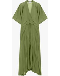 Dixie - Robe Longue Ceinturée À Col En V - Lyst