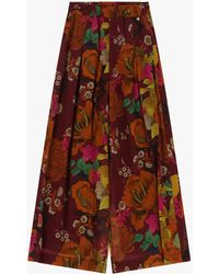 Dixie - Pantaloni Palazzo Stampati A Vita Alta - Lyst