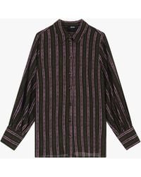 Dixie - Camicia A Righe Con Colletto Classico E Maniche Lunghe - Lyst