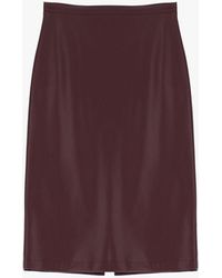 Dixie - Jupe Crayon Midi Taille Haute Fente Arrière - Lyst