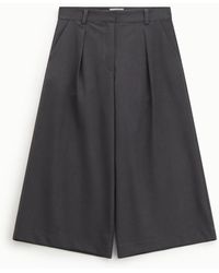 Dixie - Pantaloni Palazzo Cropped A Vita Alta Con Pinces - Lyst