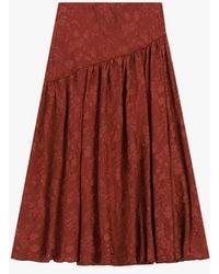 Dixie - Jupe Longue Taille Haute À Motif Floral - Lyst