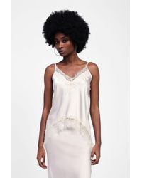 Dixie - Top Con Spalline E Scollo A V Decorato - Lyst