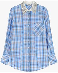 Dixie - Camicia A Quadri Con Colletto Decorato - Lyst